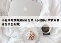 小程序开发费用会计分录（小程序开发费用会计分录怎么做）