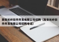 西安长岭软件开发有限公司招聘（西安长岭软件开发有限公司招聘电话）