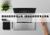 西安的软件开发公司（西安的软件开发公司有哪些）