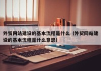 外贸网站建设的基本流程是什么（外贸网站建设的基本流程是什么意思）