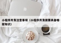 小程序开发注意事项（小程序开发需要具备哪些知识）