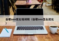 谷歌seo优化培训班（谷歌seo怎么优化）