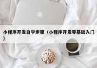 小程序开发自学步骤（小程序开发零基础入门）